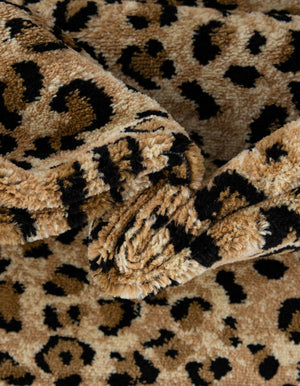 Light Brown 6' 1 x 6' 1 Wildlife Square Area Rug Animal Print Safari Jungle Inspired Carpet for Unique Modern Interior Design for Sale at Rug Engine