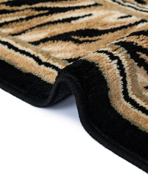 Light Brown 6' 1 x 6' 1 Wildlife Square Area Rug Animal Print Safari Jungle Inspired Carpet for Unique Modern Interior Design for Sale at Rug Engine