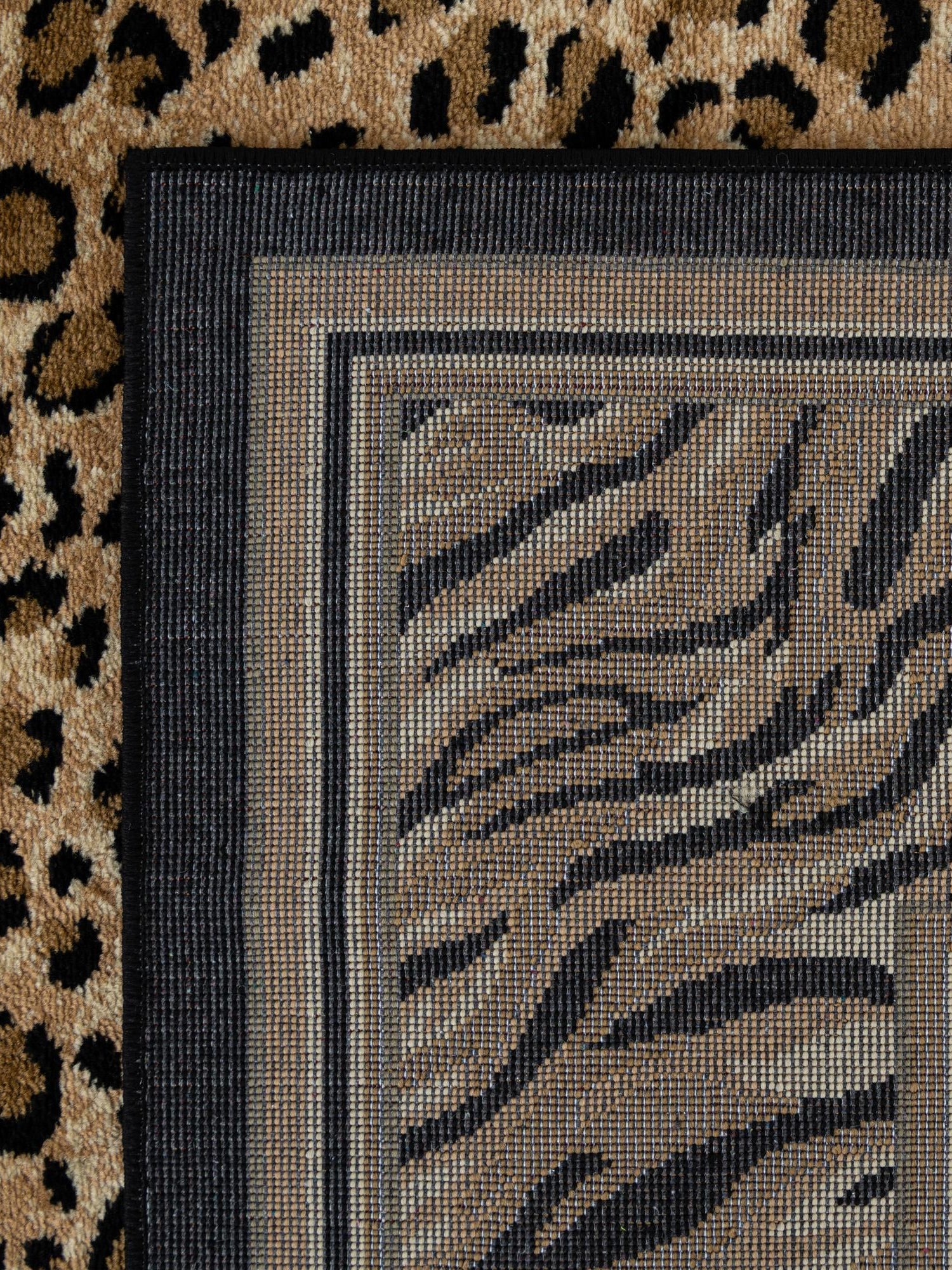 Light Brown 3' 1 x 5' 3 Wildlife Rectangle Area Rug Animal Print Safari Jungle Inspired Carpet for Unique Modern Interior Design for Sale at Rug Engine