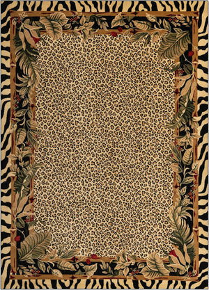 Cream 9' x 12' Wildlife Rectangle Rug