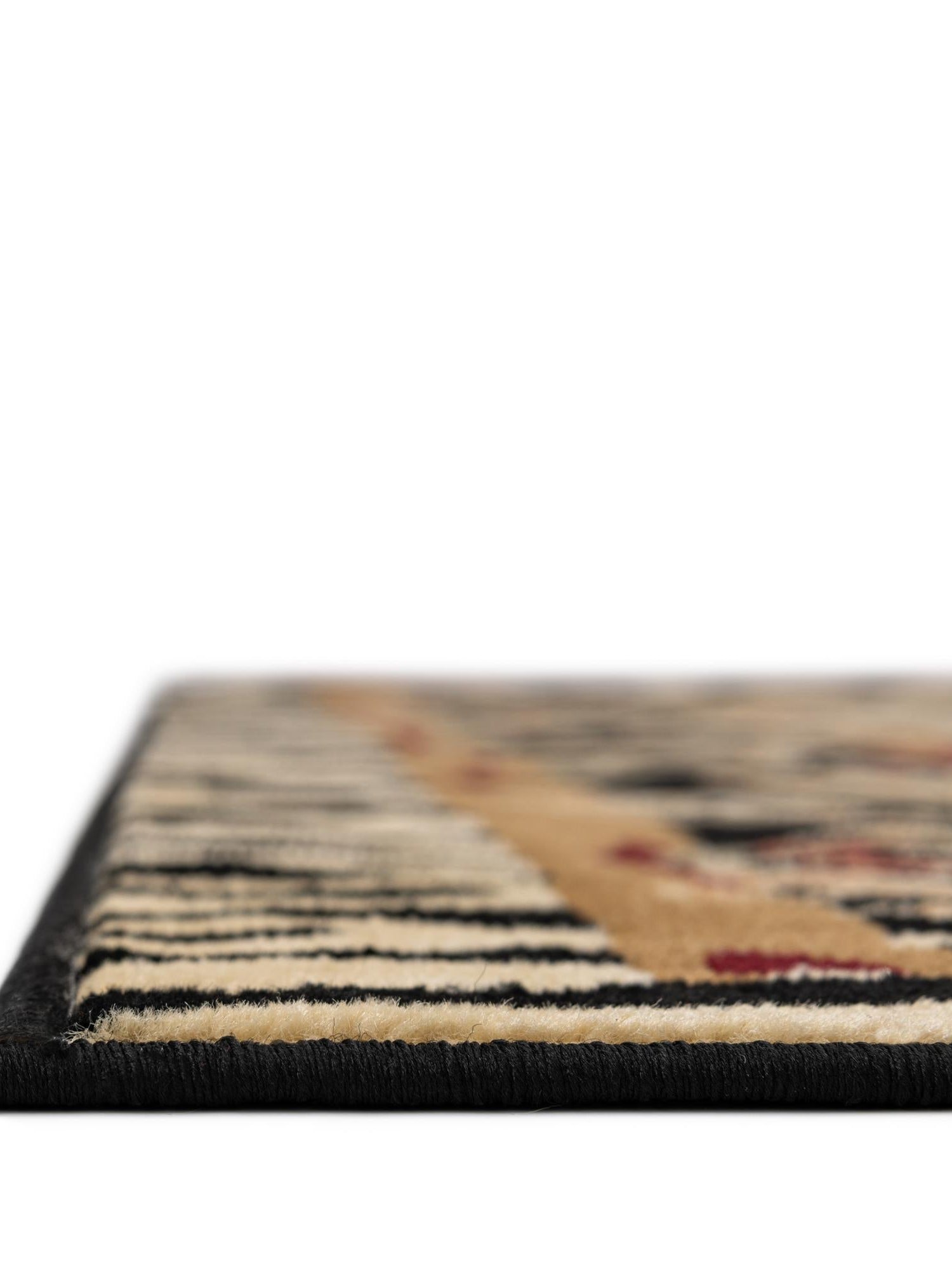 Cream 5' 3 x 8' Wildlife Rectangle Area Rug Animal Print Safari Jungle Inspired Carpet for Unique Modern Interior Design for Sale at Rug Engine