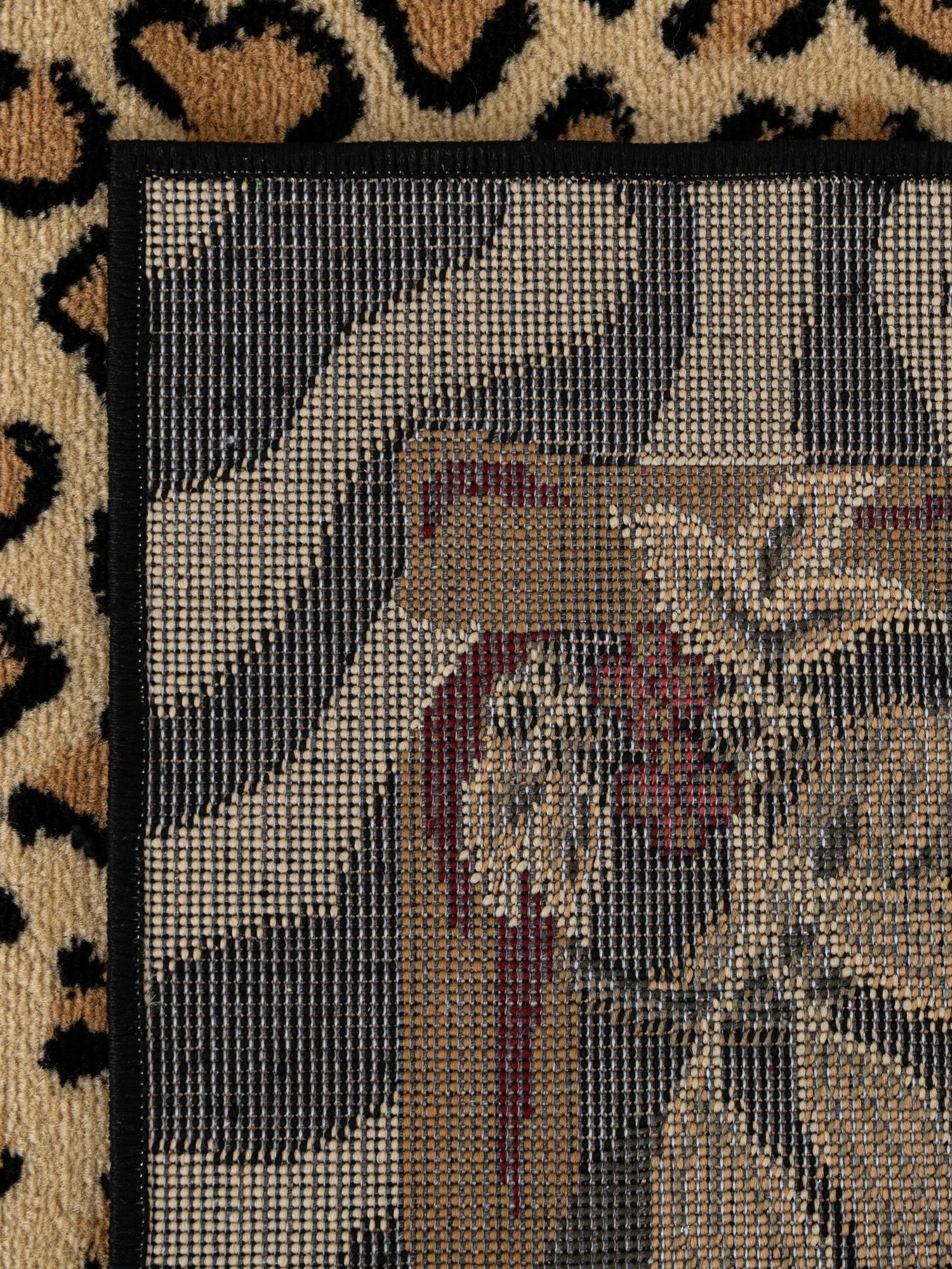 Cream 7' 1 x 10' Wildlife Rectangle Area Rug Animal Print Safari Jungle Inspired Carpet for Unique Modern Interior Design for Sale at Rug Engine