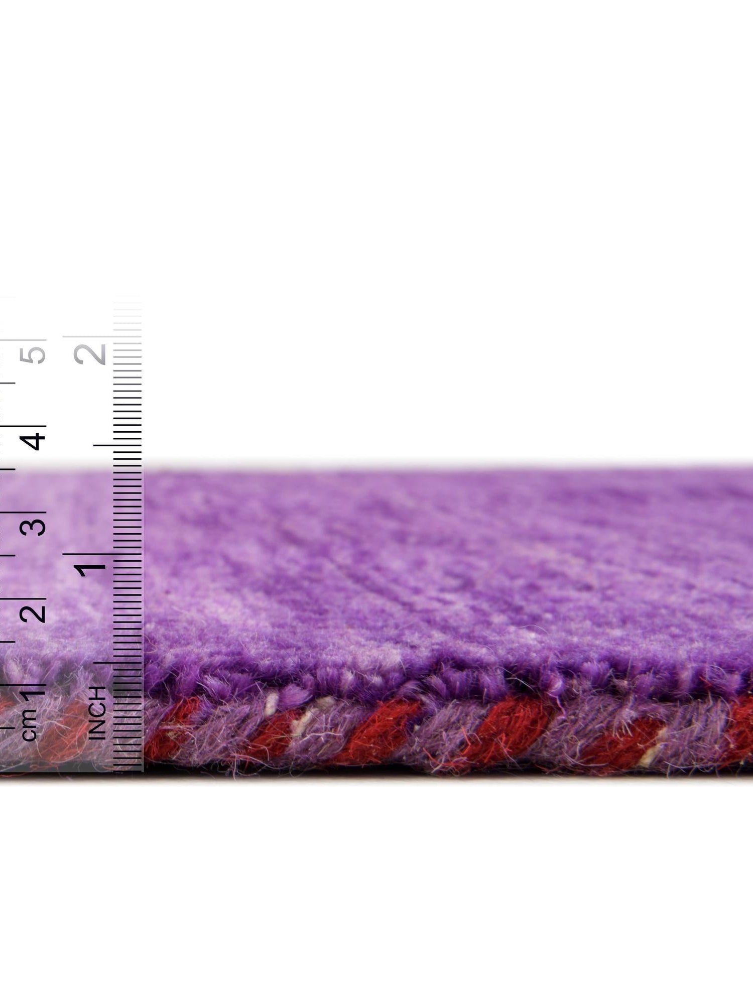 Purple 9' 10 x 9' 10 Solid Gava Round Area Rug