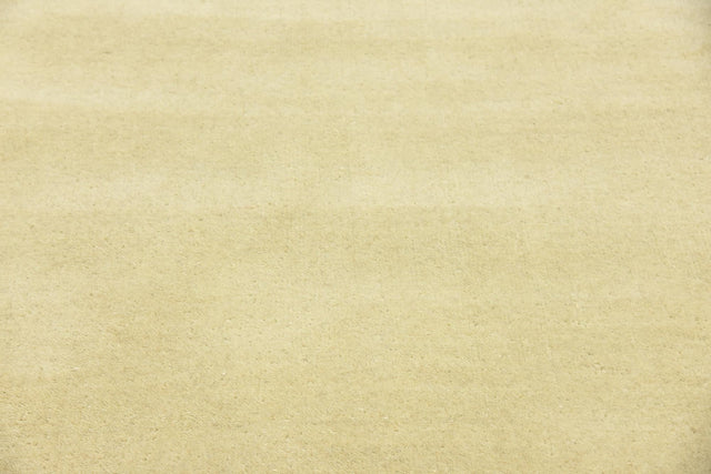 Beige 6' 7 x 6' 7 Solid Gava Round Area Rug 100% High Quality All Natural Wool Minimalist Carpet for Modern Home Interior Design for Sale at Rug Engine