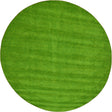 Light Green 9' 10 x 9' 10 Solid Gava Round Area Rug 100% High Quality All Natural Wool Minimalist Carpet for Modern Home Interior Design for Sale at Rug Engine