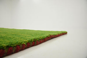 Light Green 9' 10 x 9' 10 Solid Gava Square Area Rug