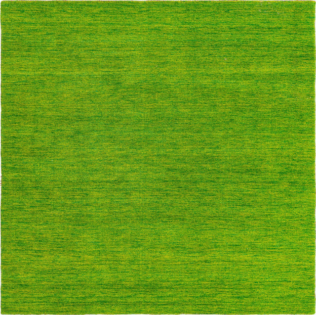 Light Green 9' 10 x 9' 10 Solid Gava Square Area Rug