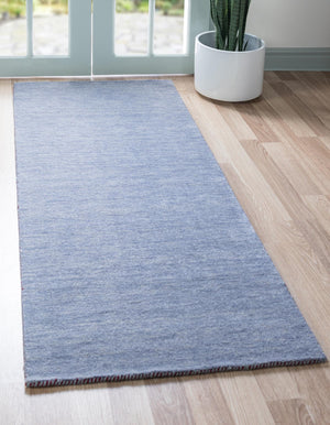 Gray 2' 7 x 16' 5 Solid Gava Runner Area Rug 100% High Quality All Natural Wool Minimalist Carpet for Modern Home Interior Design for Sale at Rug Engine