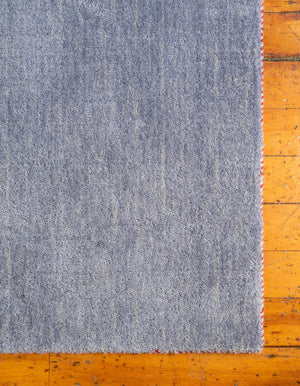 Gray 2' 7 x 16' 5 Solid Gava Runner Area Rug 100% High Quality All Natural Wool Minimalist Carpet for Modern Home Interior Design for Sale at Rug Engine