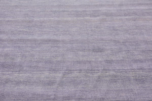 Gray 10' x 10' Solid Gava Round Rug