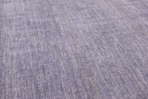 Gray 10' x 10' Solid Gava Round Rug