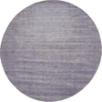Gray 10' x 10' Solid Gava Round Rug