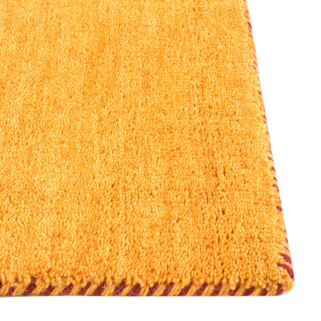Gold 10' x 10' Solid Gava Square Area Rug 100% High Quality All Natural Wool Minimalist Carpet for Modern Home Interior Design for Sale at Rug Engine