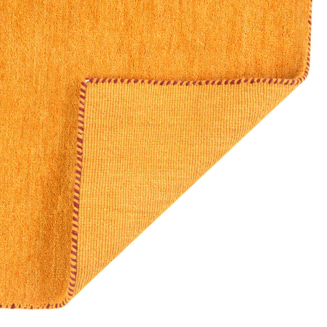 Gold 10' x 10' Solid Gava Square Area Rug 100% High Quality All Natural Wool Minimalist Carpet for Modern Home Interior Design for Sale at Rug Engine