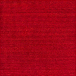 Terracotta 10' x 10' Solid Gava Square Area Rug 100% High Quality All Natural Wool Minimalist Carpet for Modern Home Interior Design for Sale at Rug Engine