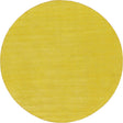 Yellow 10' x 10' Solid Gava Round Rug