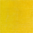 Yellow 10' x 10' Solid Gava Square Rug