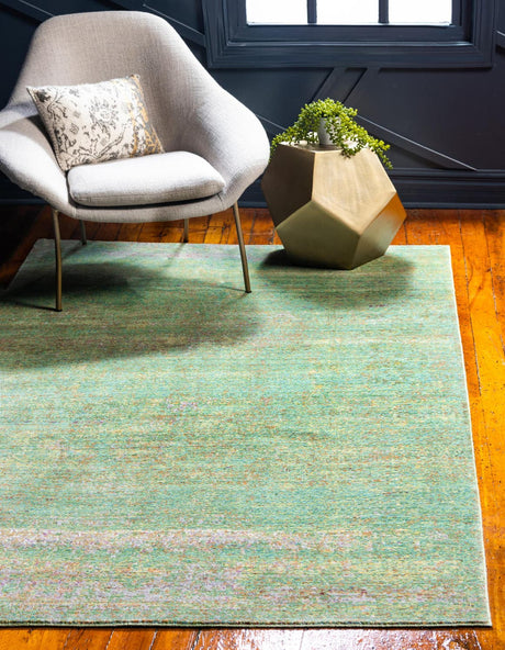 Green 6' 1 x 9' Austin Rectangle Area Rug 100% Polyester Durable Cotton Backing Living Dining Room Bedroom Office Vintage Decor Carpet for Sale at Rug Engine