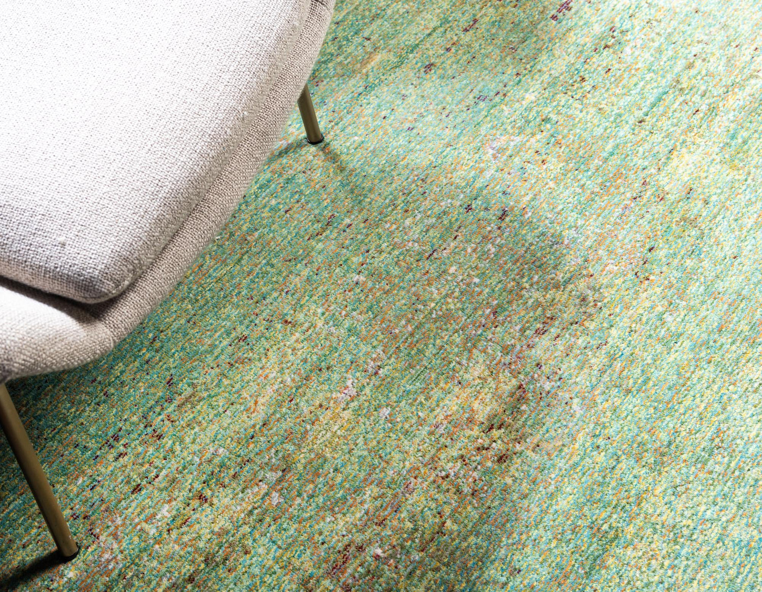 Green 6' 1 x 9' Austin Rectangle Area Rug 100% Polyester Durable Cotton Backing Living Dining Room Bedroom Office Vintage Decor Carpet for Sale at Rug Engine