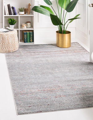 Gray 5' 1 x 8' Austin Rectangle Area Rug 100% Polyester Durable Cotton Backing Living Dining Room Bedroom Office Vintage Decor Carpet for Sale at Rug Engine