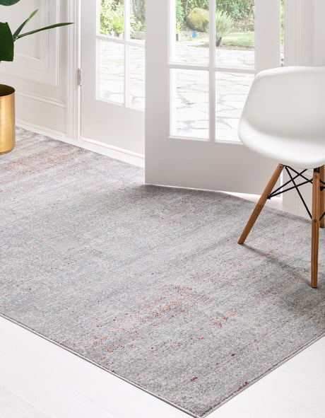 Gray 7' 1 x 10' Austin Rectangle Area Rug 100% Polyester Durable Cotton Backing Living Dining Room Bedroom Office Vintage Decor Carpet for Sale at Rug Engine