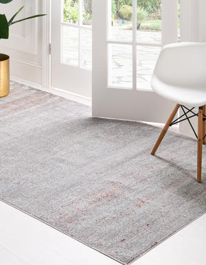 Gray 9' x 12' 2 Austin Rectangle Area Rug 100% Polyester Durable Cotton Backing Living Dining Room Bedroom Office Vintage Decor Carpet for Sale at Rug Engine