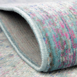 Light Blue 2' 7 x 9' 10 Austin Runner Area Rug 100% Polyester Durable Cotton Backing Living Dining Room Bedroom Office Vintage Decor Carpet for Sale at Rug Engine
