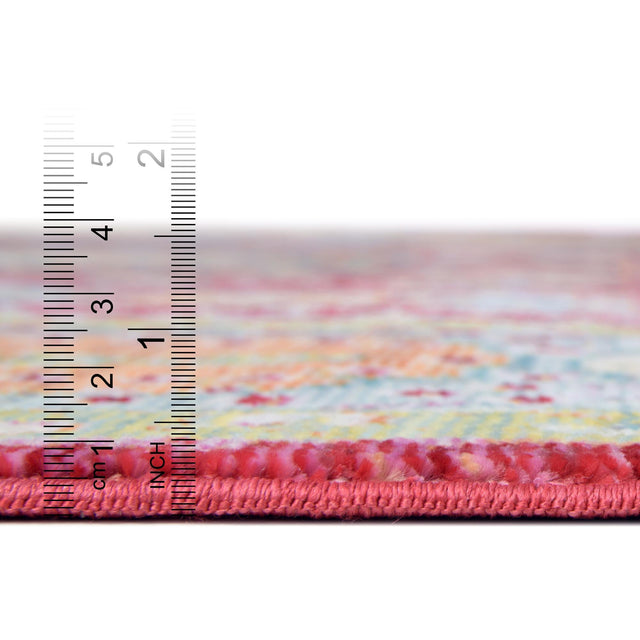 Beige 8' x 8' Austin Square Area Rug 100% Polyester Durable Cotton Backing Living Dining Room Bedroom Office Vintage Decor Carpet for Sale at Rug Engine