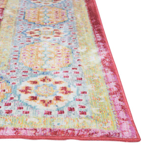 Beige 8' x 8' Austin Square Area Rug 100% Polyester Durable Cotton Backing Living Dining Room Bedroom Office Vintage Decor Carpet for Sale at Rug Engine