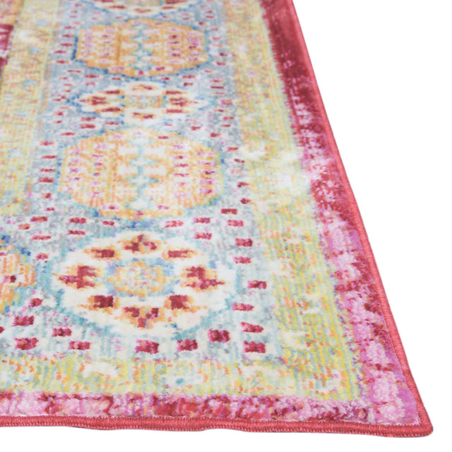 Beige 8' x 8' Austin Square Area Rug 100% Polyester Durable Cotton Backing Living Dining Room Bedroom Office Vintage Decor Carpet for Sale at Rug Engine
