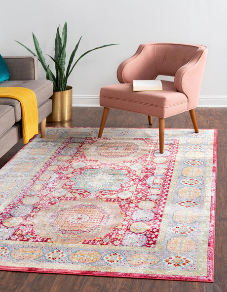 Beige 10' x 13' 1 Austin Rectangle Area Rug 100% Polyester Durable Cotton Backing Living Dining Room Bedroom Office Vintage Decor Carpet for Sale at Rug Engine