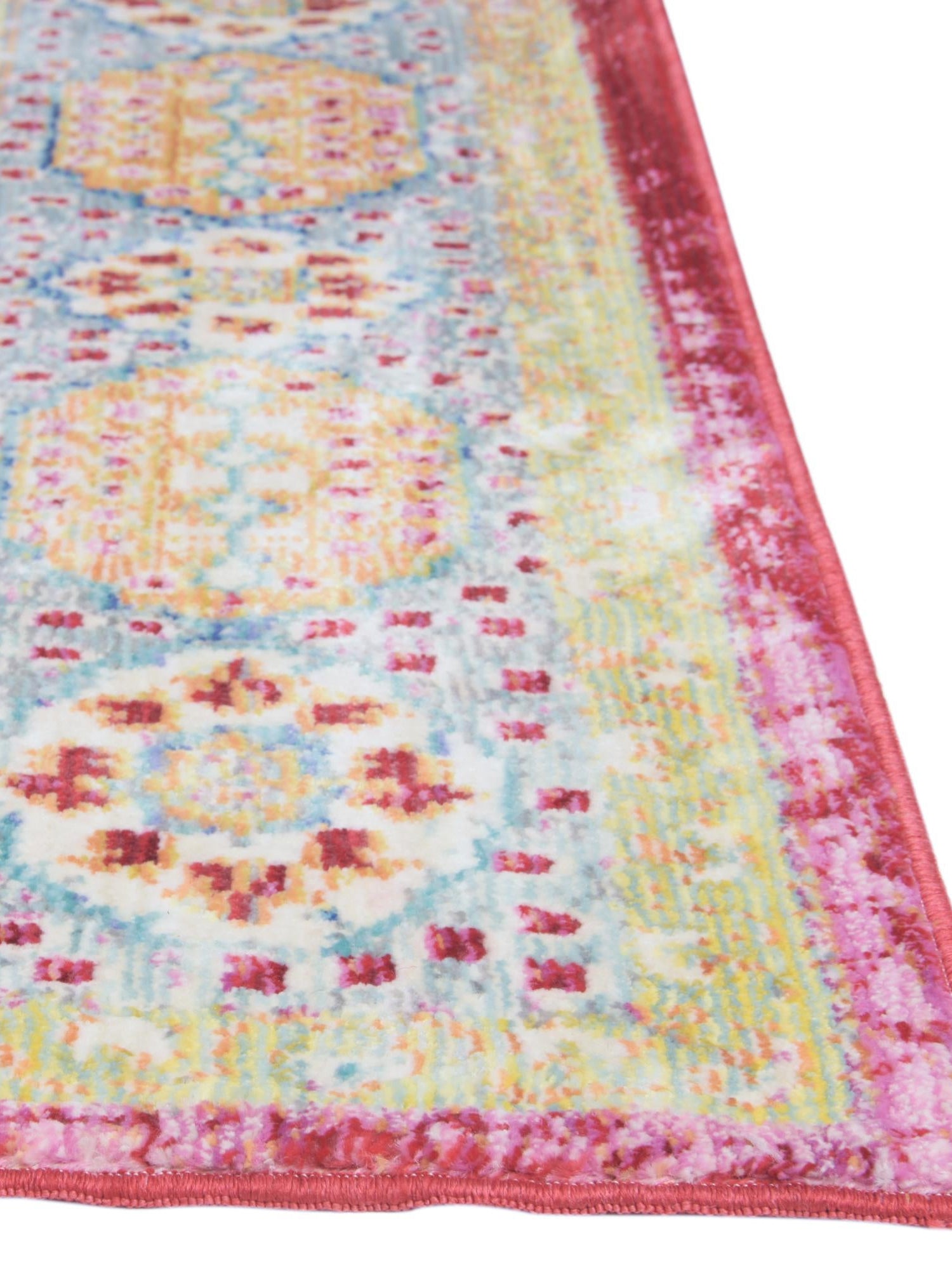 Beige 7' 1 x 10' Austin Rectangle Area Rug 100% Polyester Durable Cotton Backing Living Dining Room Bedroom Office Vintage Decor Carpet for Sale at Rug Engine