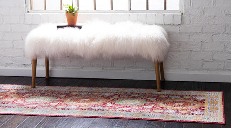 Beige 2' 7 x 9' 10 Austin Runner Area Rug 100% Polyester Durable Cotton Backing Living Dining Room Bedroom Office Vintage Decor Carpet for Sale at Rug Engine