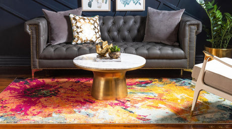 Multicolor 10' 6 x 16' 5 Estrella Rectangle Area Rug 100% Polypropylene Non-Shedding Stain Resistant Carpet Colorful Modern Abstract Design Easy Clean for Home Decor for Sale at Rug Engine