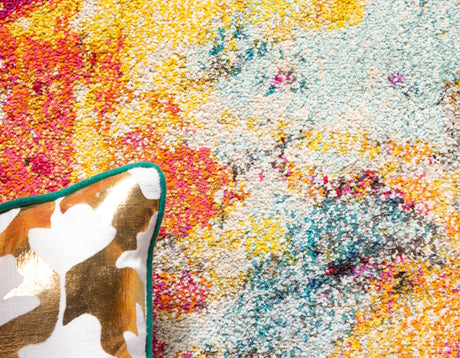 Multicolor 10' 6 x 16' 5 Estrella Rectangle Area Rug 100% Polypropylene Non-Shedding Stain Resistant Carpet Colorful Modern Abstract Design Easy Clean for Home Decor for Sale at Rug Engine