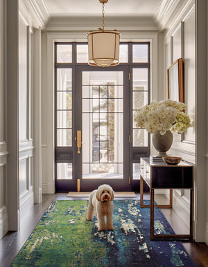 Navy Blue 5' 1 x 8' Estrella Rectangle Rug