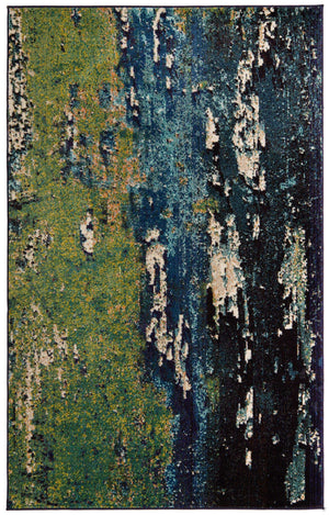 Navy Blue 5' 1 x 8' Estrella Rectangle Rug
