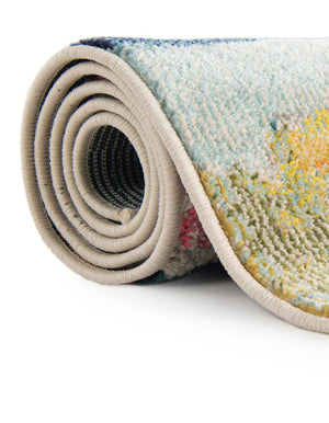 Pink 3' 3 x 5' 3 Estrella Rectangle Area Rug 100% Polypropylene Non-Shedding Stain Resistant Carpet Colorful Modern Abstract Design Easy Clean for Home Decor for Sale at Rug Engine