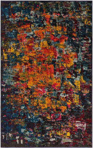 Multicolor 3' 3 x 5' 3 Estrella Rectangle Area Rug 100% Polypropylene Non-Shedding Stain Resistant Carpet Colorful Modern Abstract Design Easy Clean for Home Decor for Sale at Rug Engine