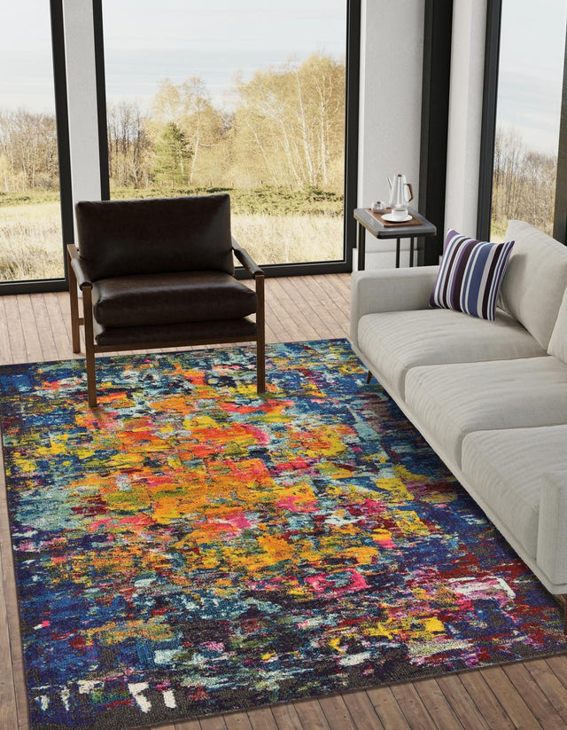 Multicolor 7' 1 x 10' Estrella Rectangle Rug