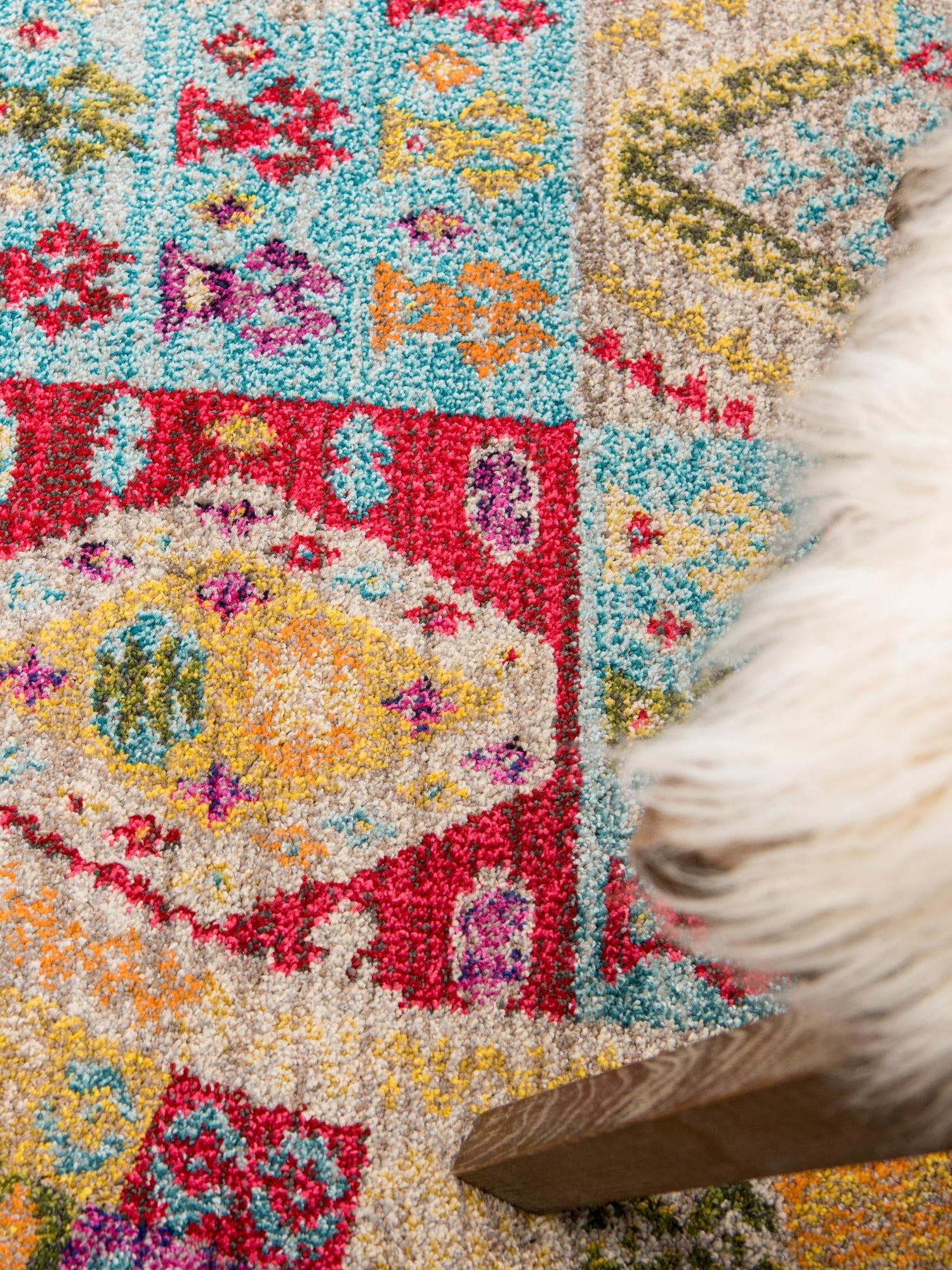 Light Blue 8' x 8' Sedona Round Area Rug