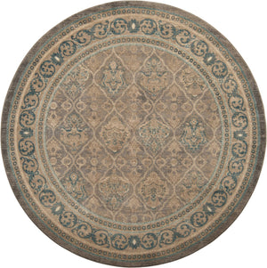Gray 7' 3 x 7' 3 Salzburg Round Area Rug
