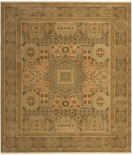 Light Green 10' x 11' 4 Palace Rectangle Area Rug