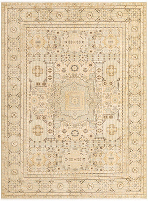Light Green 9' x 12' Palace Rectangle Area Rug