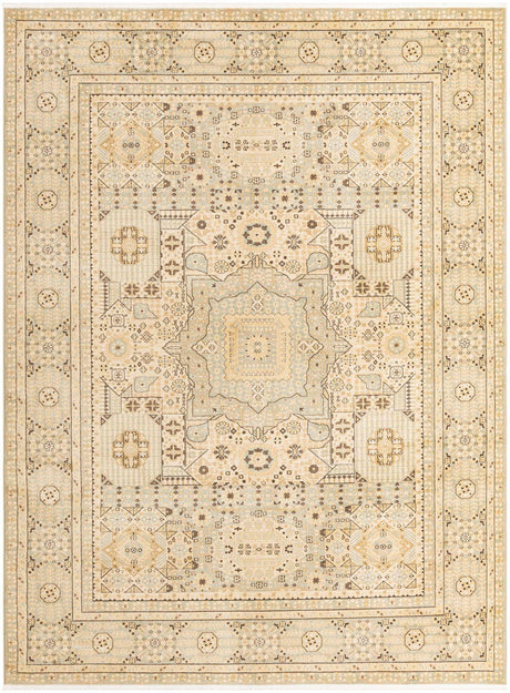 Light Green 9' x 12' Palace Rectangle Area Rug