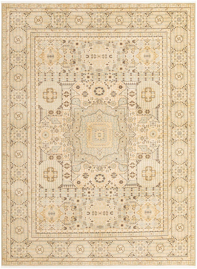 Light Green 9' x 12' Palace Rectangle Area Rug