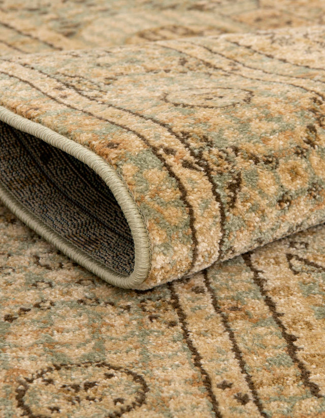 Light Green 6' 1 x 6' 1 Palace Round Area Rug