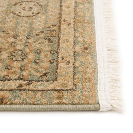 Light Green 5' 1 x 8' Palace Rectangle Area Rug Traditional Motif Design 100% Polypropylene Majestic Carpet for Elegant Interior Decorating for Sale at Rug Engine