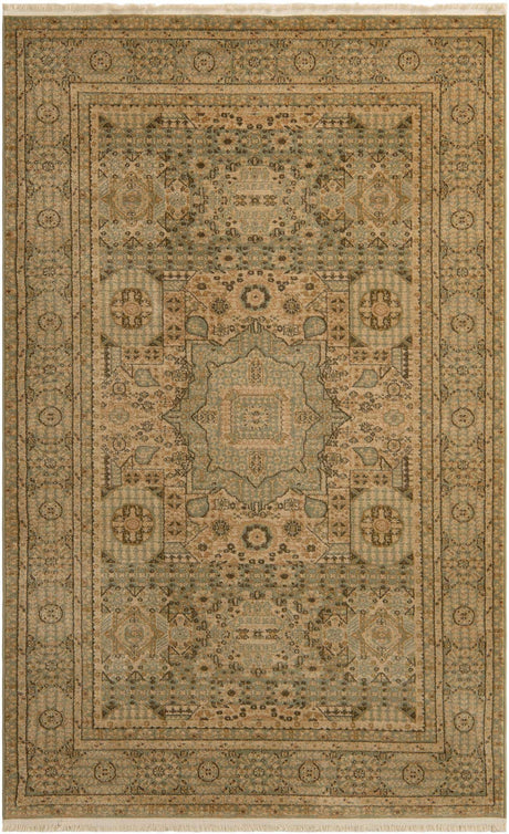 Light Green 5' 1 x 8' Palace Rectangle Area Rug