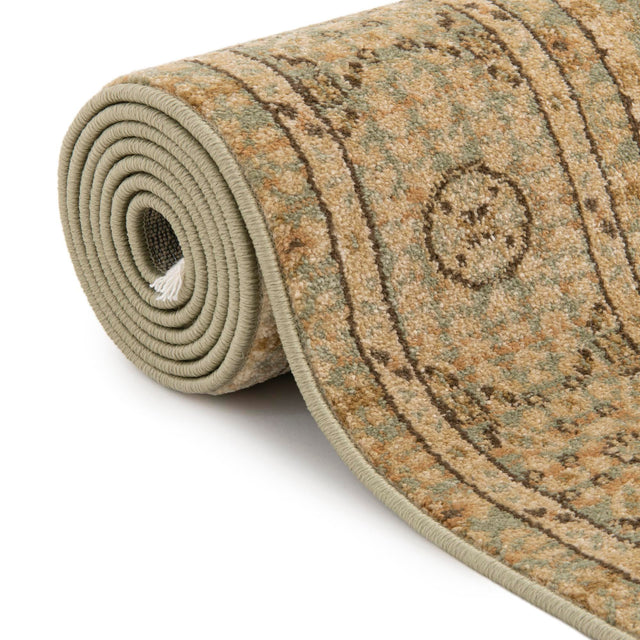 Light Green 2' x 6' 1 Palace Runner Area Rug